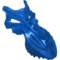 11288 - Large Figure Mask, Dragon Bolt - Blue