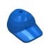 11303 - Blue - Hat / Cap Short Curved Bill with Seams and Hole on Top