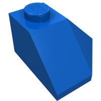 13548 - Wedge Sloped 45Â° 2 x 2 Corner - Blue