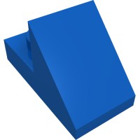 15672 - Slope 45Â° 2 x 1 with 2/3 Cutout [New Version] - Blue