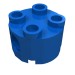 17485 - Blue - Brick Round 2 x 2, Pin Holes