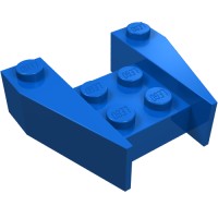 2399 - Wedge 3 x 4 [No Stud Notches] - Blue