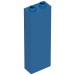 2454a - Brick 1 x 2 x 5 with Blocked Open Studs and Bottom Stud Holder with Asymmetric Ridges - Blue