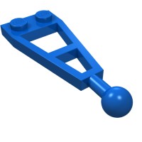 2508 - Plate Special 1 x 2 with Long Towball - Blue