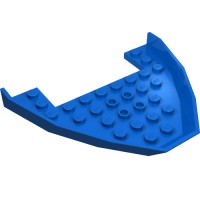 2623 - Boat Hull Section, Bow Top 8 x 10 x 1 - Blue