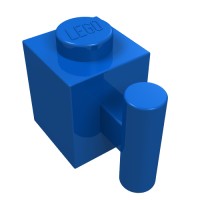 2921 - Brick Special 1 x 1 with Handle - Blue