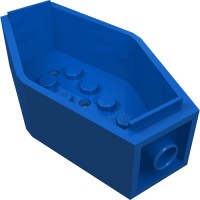 30163 - Sarcophagus / Coffin 2 x 4 x 6 Bottom - Blue