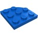 30357 - Plate Round Corner 3 x 3 - Blue