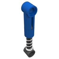 76138 - Technic Shock Absorber 6.5L with Soft Spring, Standard Coil [Complete Assembly] - Blue