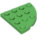 30565 - Plate Round Corner 4 x 4 - Bright Green
