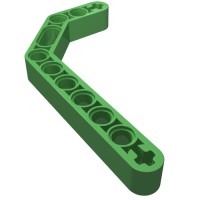 32009 - Technic Beam 1 x 11.5 Double Bent Thick - Bright Green