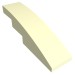 11153 - Glow in Dark White - Slope Curved 4 x 1 No Studs [Stud Holder with Symmetric Ridges]