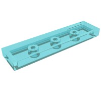 2431 - Tile 1 x 4 with Groove - Opal Trans-Light Blue