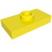 15573 - Vibrant Yellow - Plate Special 1 x 2 with 1 Stud with Groove and Inside Stud Holder (Jumper)