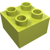 3437 - Duplo Brick 2 x 2 - Medium Lime