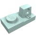 30383 - Aqua - Hinge Plate 1 x 2 Locking with 1 Finger On Top