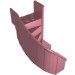 2046 - Pink - Stairs 6 x 6 x 9 1/3 Curved Enclosed