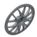 58088 - Pearl Light Gray - Wheel Cover 7 Spoke with Axle Hole - 56mm D. [Fits 44772]