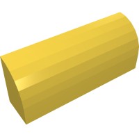 10314 - Brick Curved 1 x 4 x 1 1/3 No Studs - Yellow