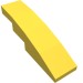 11153 - Slope Curved 4 x 1 No Studs [Stud Holder with Symmetric Ridges] - Yellow