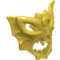 11294 - Large Figure Mask, Aquagon - Yellow