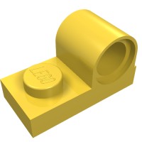 11458 - Plate Special 1 x 2 with Pin Hole on Top - Yellow