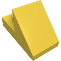 15672 - Slope 45Â° 2 x 1 with 2/3 Cutout [New Version] - Yellow