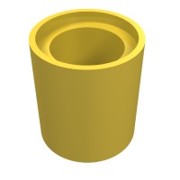 18654 - Technic Pin Connector Round 1L [Beam] - Yellow
