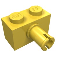 2458 - Brick Special 1 x 2 with Pin - Yellow