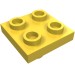 2476a - Plate Special 2 x 2 with Pin on Bottom - Yellow