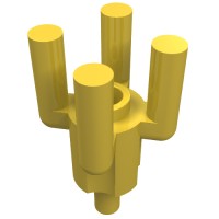 2566 - Bar, 4 Top Bars, Palm Tree Top - Yellow