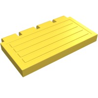 2873 - Hinge Train Gate 2 x 4 - Yellow