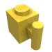 2921 - Yellow - Brick Special 1 x 1 with Handle