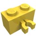 30237a - Yellow - Brick Special 1 x 2 with Vertical Clip [Thick U Clip]