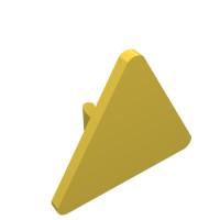 30259 - Road Sign Clip-on 2.2 x 2.667 Triangular - Yellow
