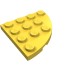 30565 - Plate Round Corner 4 x 4 - Yellow