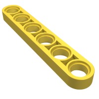 32063 - Technic Beam 1 x 6 Thin - Yellow