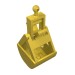 3492c01 - Yellow - Crane Bucket - Complete Assembly (Top, Jaws, Spring)