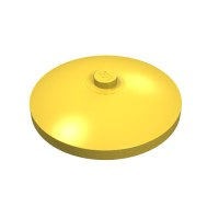 3960 - Dish 4 x 4 Inverted [Radar] - Yellow
