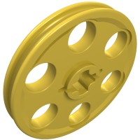 4185 - Technic Wedge Belt Wheel [aka Pulley] - Yellow