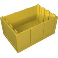 4237 - Trunk / Chest Bottom 4 x 6 x 2 1/3 - Yellow