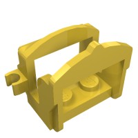 4491b - Animal / Creature Accessory, Saddle [Two Clips] - Yellow