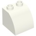 11170 - White - Duplo Brick 2 x 2 x 1 1/2 with Curved Top