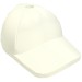 11303 - White - Hat / Cap Short Curved Bill with Seams and Hole on Top