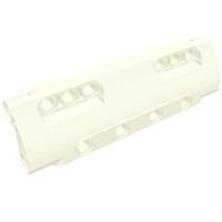 11954 - Technic Panel Curved 11 x 3 with 10 Pin Holes through Panel Surface - White