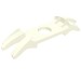12618 - Minifig Neckwear Shoulder Pads with Spikes - White