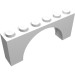 12939 - White - Brick Arch 1 x 6 x 2 - Very Thin Top without Reinforced Underside