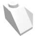 13548 - White - Wedge Sloped 45Â° 2 x 2 Corner