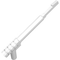 13591 - Weapon Spear Gun with Squared Trigger and Thick Spear Base - White