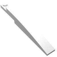 13731 - Brick Curved 10 x 1 [Symmetric Inside Ridges] - White